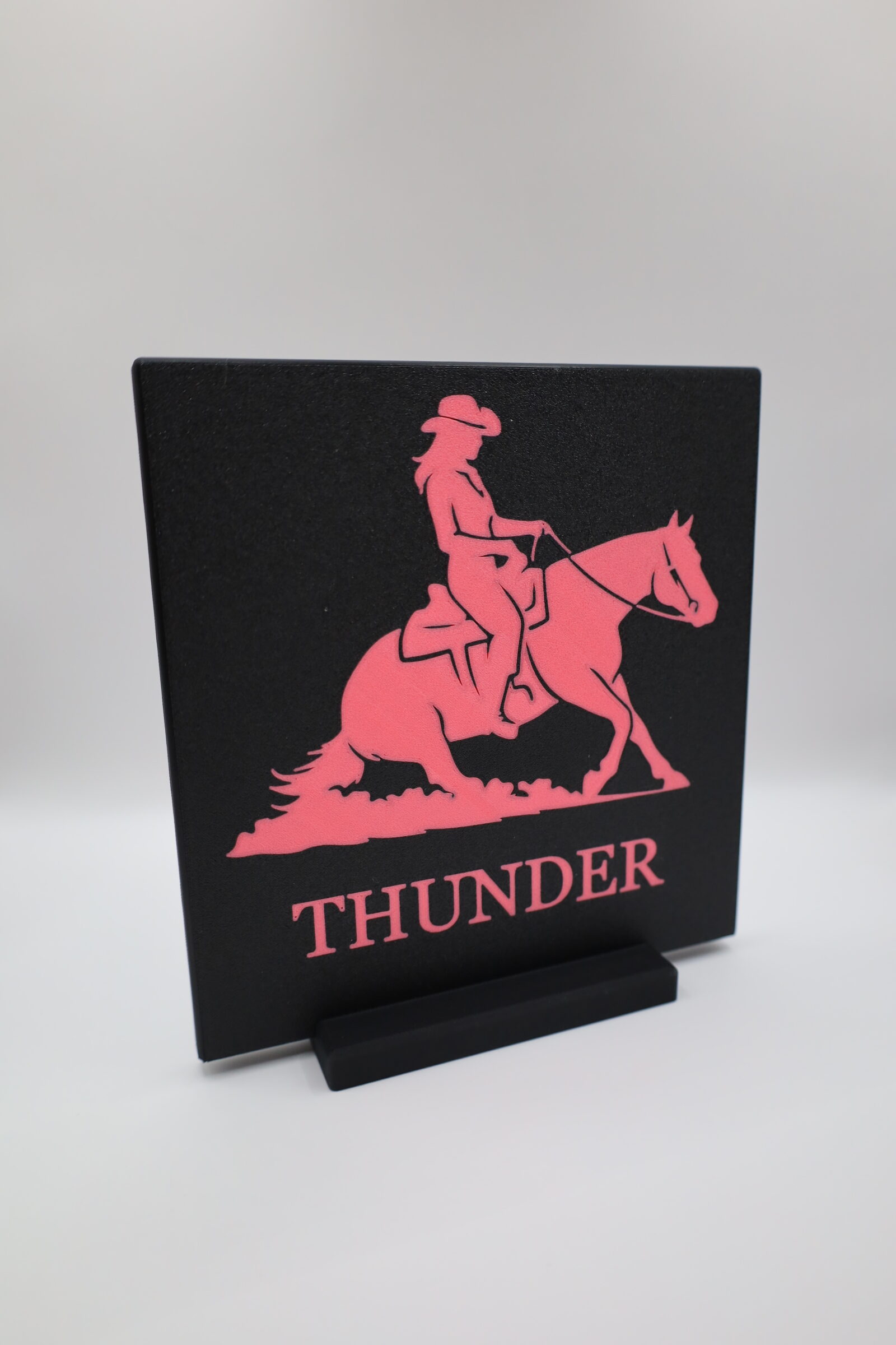 Westernpferd-Aufsteller Personalisiert – Detailansicht 2 Westernpferd-Aufsteller Personalisiert aus dem 3D-Druck – Detailansicht 2